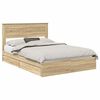 vidaXL Storage Bed with Drawer Sonoma Oak 140 x 200 cm Engineered Wood