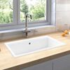 vidaXL Kitchen Sink White 79 x 50 x 31 cm Granite