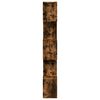 vidaXL Room Divider Bookcase 5-Tier Smoked Oak 70x24x161 cm Engineered Wood