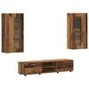 vidaXL TV Cabinet Set with Shelf FLORIN 3 pcs Old Wood Engineered Wood