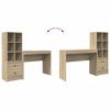 vidaXL Desk with Drawer 2 pcs Sonoma Oak