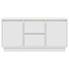 vidaXL TV Cabinet with LED Lights White 100x41x50 cm