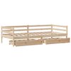 vidaXL Daybed with Drawers without Mattress 80x200 cm Solid Wood