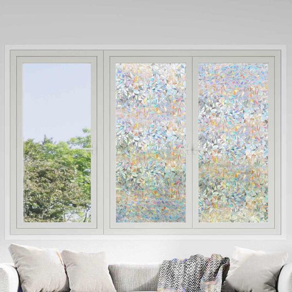 vidaXL Window Film Transparent 60 x 500 cm PVC