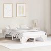 vidaXL Bed Frame White 120 x 190 cm Solid Pine Wood