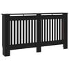 vidaXL Radiator Cover Black 152x19x81.5 cm Engineered Wood