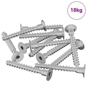 vidaXL Screw 5143 pcs Zinc-coated 5 x 40 mm Iron