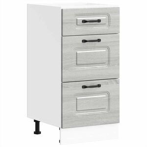 vidaXL Kitchen Base Cabinet Kalmar Grey Sonoma Engineered Wood