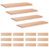 vidaXL Stair Treads 16 pcs 100 x 30 x 2 cm Natural Solid Beech Wood