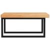 vidaXL Basin Shelf Wall Mounted Steel and Solid Wood Oak