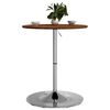 vidaXL Bar Table Dark Brown &Oslash;60x89.5 cm Solid Wood Beech