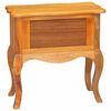 vidaXL Side Table Natural 60.5 x 30 x 61 cm Solid Mahogany Wood
