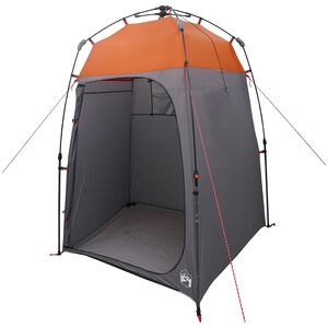 vidaXL Instant Tent 2-Person Quick-Release with Roof Grey and Orange