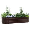 vidaXL Garden Raised Bed Brown 240 x 80 x 44 cm Steel