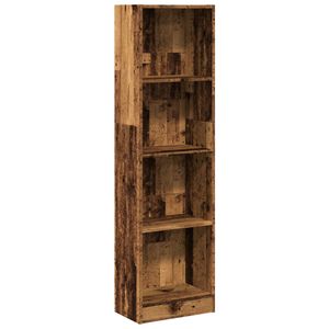vidaXL Bookcase Old Wood 40x24x176 cm Engineered Wood