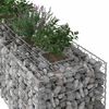 vidaXL Gabion Raised Bed 2 pcs Silver 260 x 60 x 55 cm