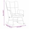 vidaXL Rocking Chair Black 78 x 61 x 98 cm Velvet