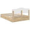 vidaXL Storage Bed with Drawer Sonoma Oak 140 x 190 cm Engineered Wood