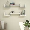 Homemania Wall Shelf Life 107.2x22x17cm White