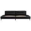 vidaXL Bed Frame with Headboard Black 160 x 200 cm Faux Leather