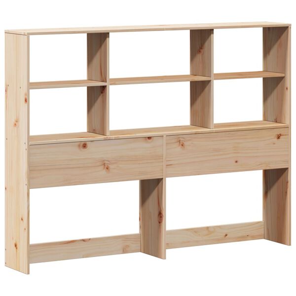 vidaXL Headboard with Storage 150 cm Solid Wood Pine