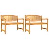 vidaXL 5 Piece Garden Dining Set Solid Wood Teak