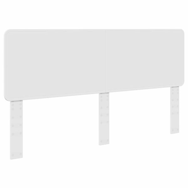 vidaXL Headboard Gloss White 200 cm Engineered wood