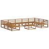 vidaXL Outdoor Sofa Set 10 pcs Natural Solid Acacia Wood
