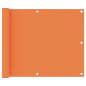 vidaXL Balcony Screen Orange 75x300 cm Oxford Fabric