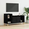 vidaXL TV Cabinet Black Oak 100 x 35 x 55 cm Engineered Wood