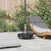 vidaXL Parasol Base Black 45 x 45 x 45 cm Granite and Stainless Steel