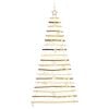 vidaXL Christmas Tree with 100 LEDs Natural 180 cm Solid Ash Wood