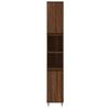 vidaXL 3 Piece Bathroom Cabinet Set Brown Oak Engineered Wood