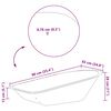 vidaXL Wheelbarrow Tray Replacement Silver 90 x 63 x 28 cm Steel