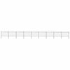 vidaXL Garden Fence with Spear Top Steel 1506x120 cm Black