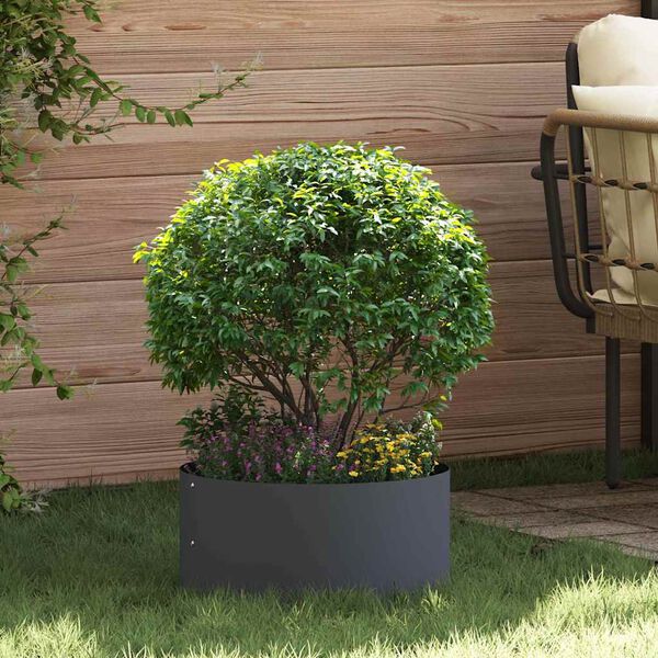 vidaXL Garden Planter Anthracite 40 x 40 x 20 cm Cold-rolled Steel