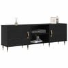 vidaXL TV Cabinet Black oak 150 x 30 x 50 cm Engineered wood