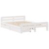 vidaXL Bed frame without Mattress White 140x190 cm Solid Wood Pine