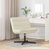 vidaXL Swivel Chair Cream 63 x 75 x 76 cm PU