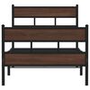 vidaXL Bed Frame without Mattress with Headboard and Footboard 100x190 cm