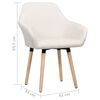 vidaXL Dining Chairs 4 pcs Cream Fabric