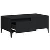 vidaXL Coffee Table Black 90x50x36.5 cm Engineered Wood
