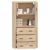 vidaXL Highboard Sonoma Oak Engineered Wood
