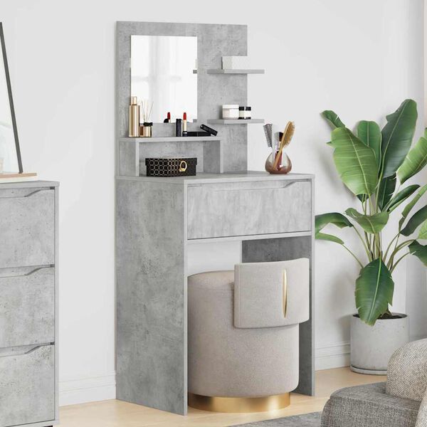 vidaXL Bedroom Dressing Tables Concrete Grey 80 x 39.6 x 135 cm