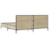 vidaXL Bed Frame without Mattress Sonoma Oak 180x200 cm Super King