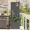 vidaXL Garden Privacy Screen Anthracite 50 x 140 cm Cold-rolled steel