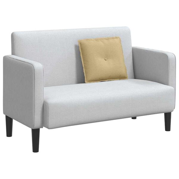 vidaXL Back Pillow Grey Green 50 x 45 cm Corduroy Fabric