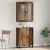 vidaXL Highboard 2 pcs Old wood Engineered wood