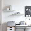 vidaXL Floating Wall Shelves 2 pcs Oak and White 60x23.5x3.8 cm MDF