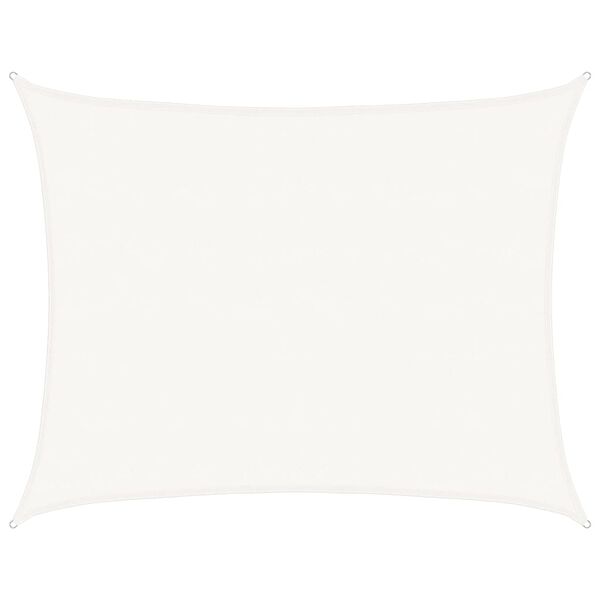 vidaXL Sunshade Sail 160 g/m&sup2; White 6x8 m HDPE